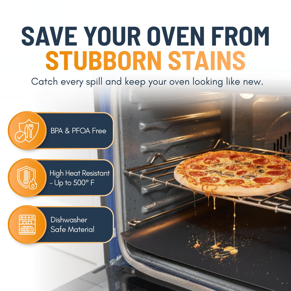 Reusable Non-Stick Oven Liners — 2-Pack